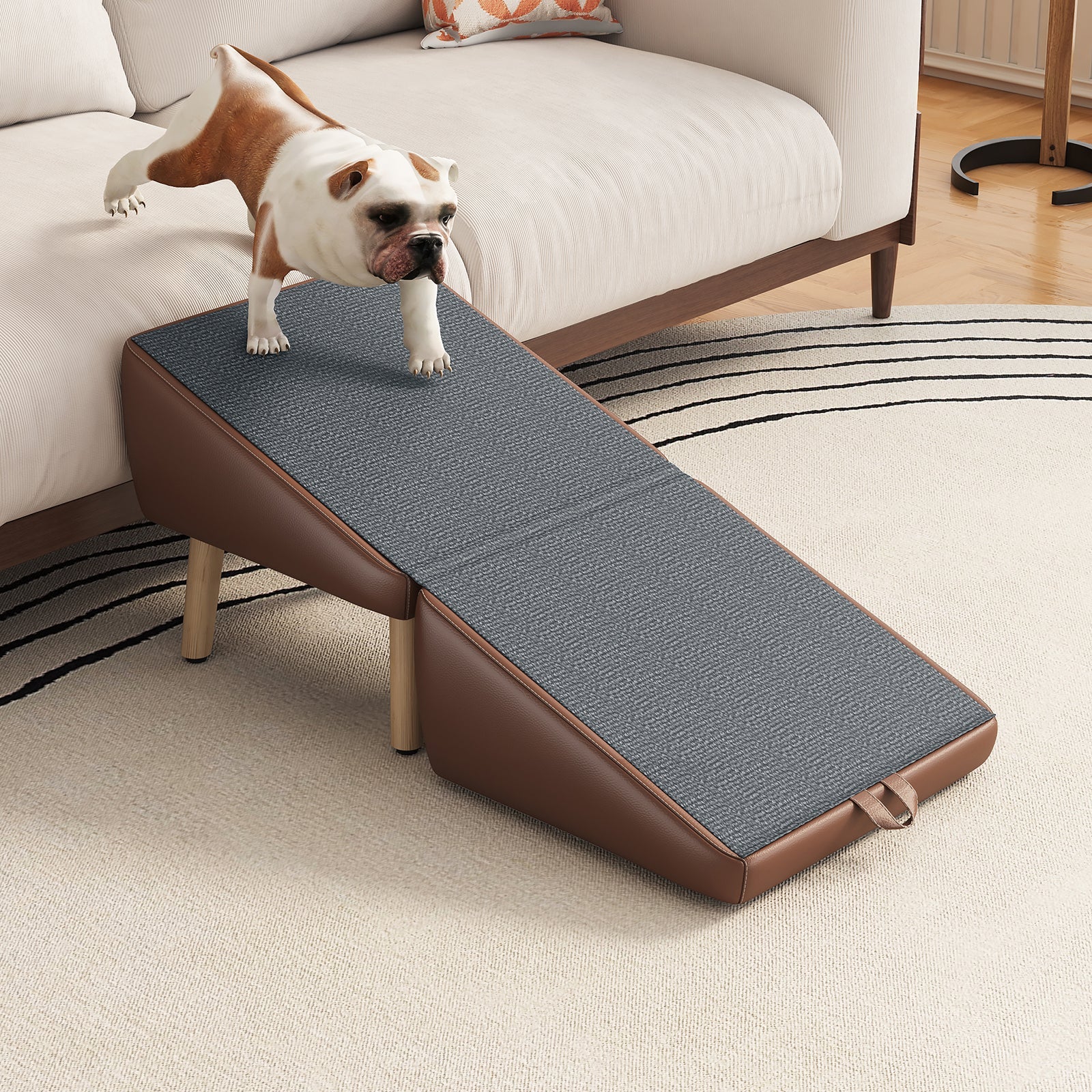 Foldable Wood Pet Stairs & Ramp — Large