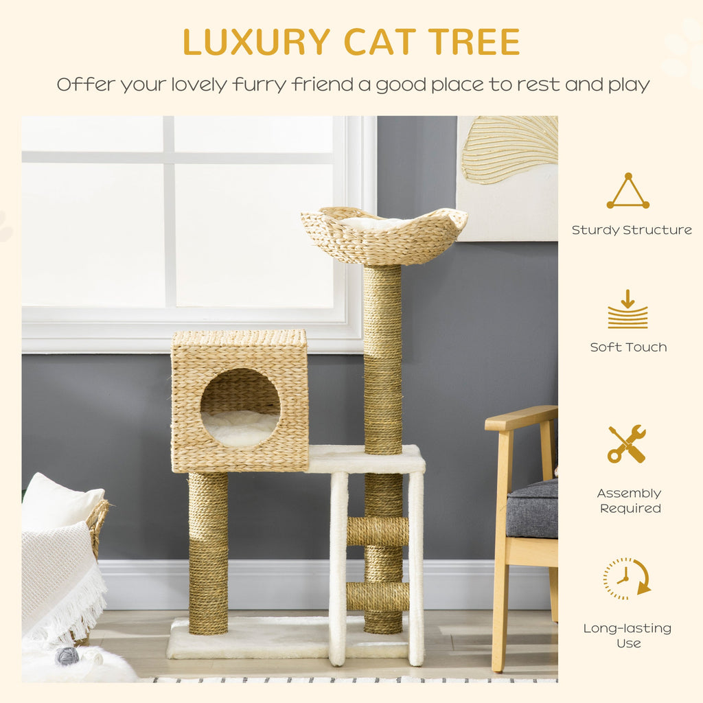 Rattan Cat Tower — Natural Weave
