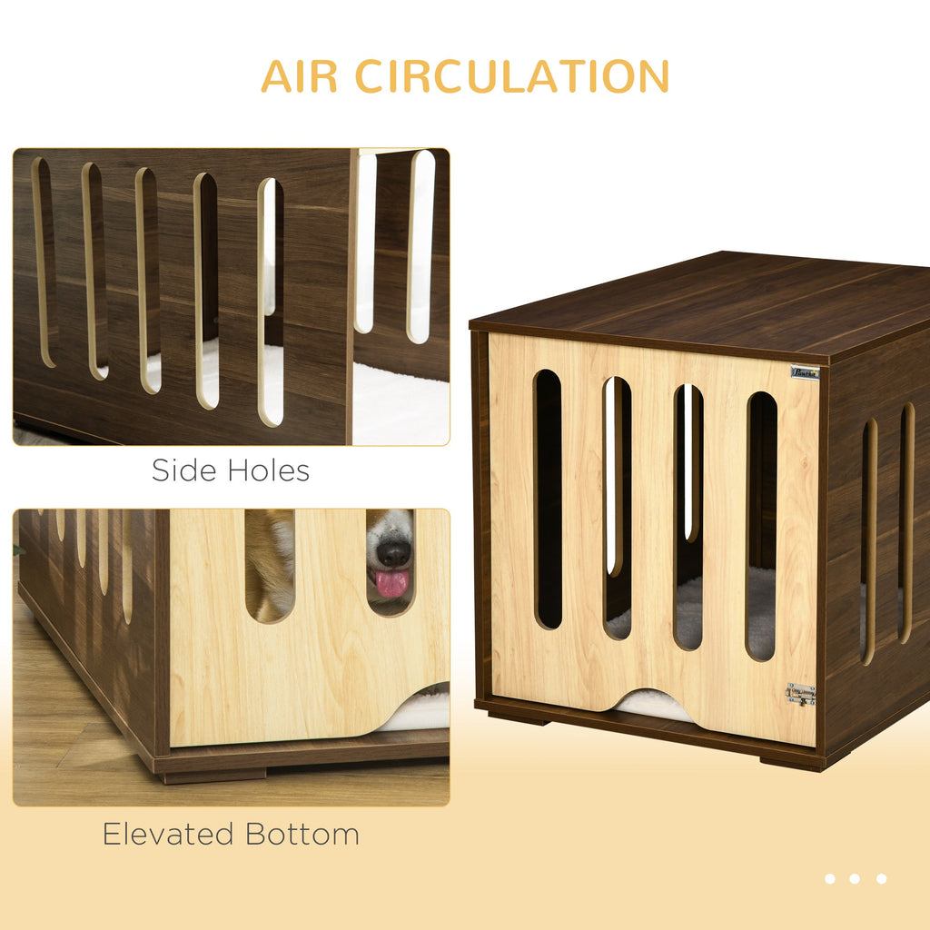Dog Crate End Table — Removable Panel