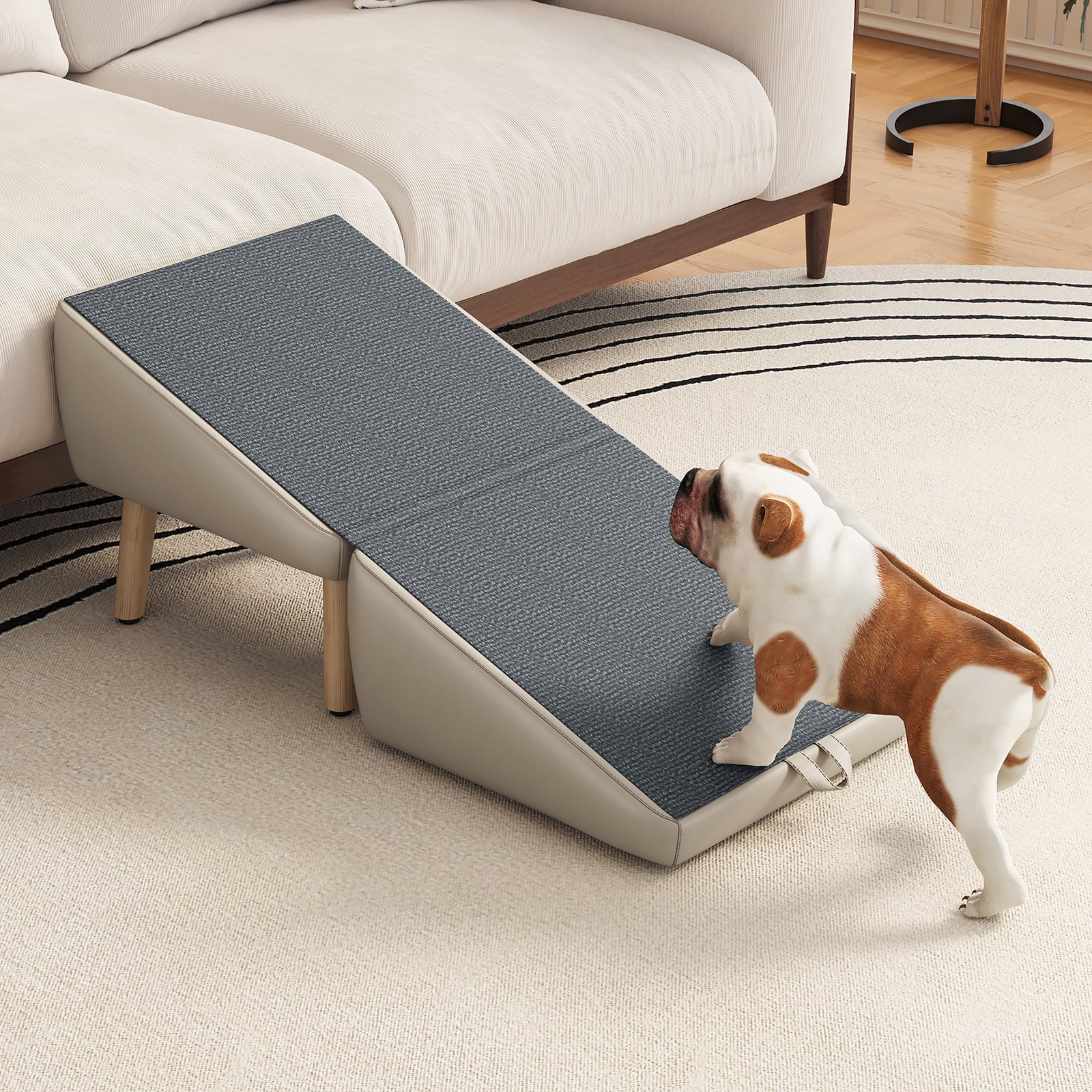 Foldable Wood Pet Stairs & Ramp — Large