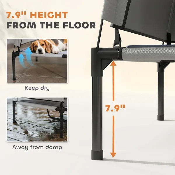 Elevated Dog Bed — Portable Canopy