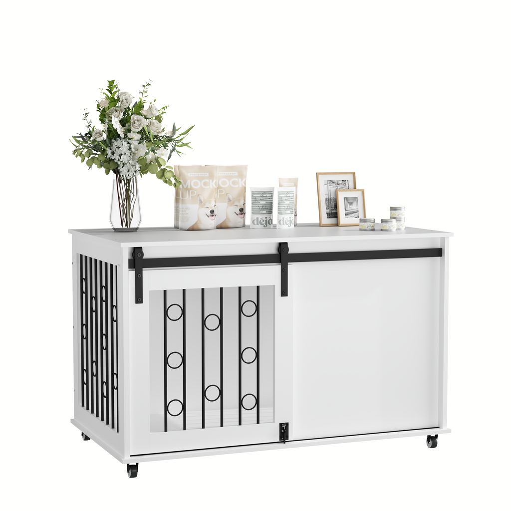 Dog Crate — Sliding Barn Door