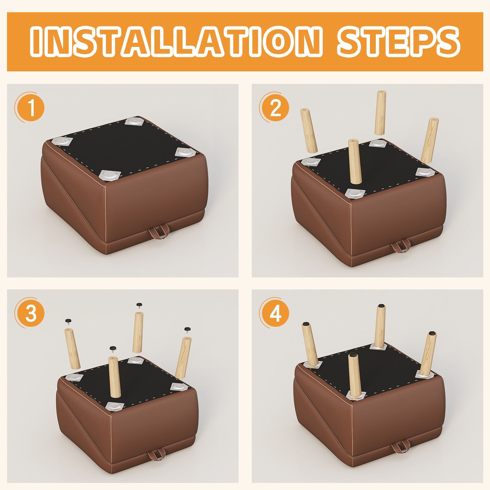 Foldable Wood Pet Stairs & Ramp — Large