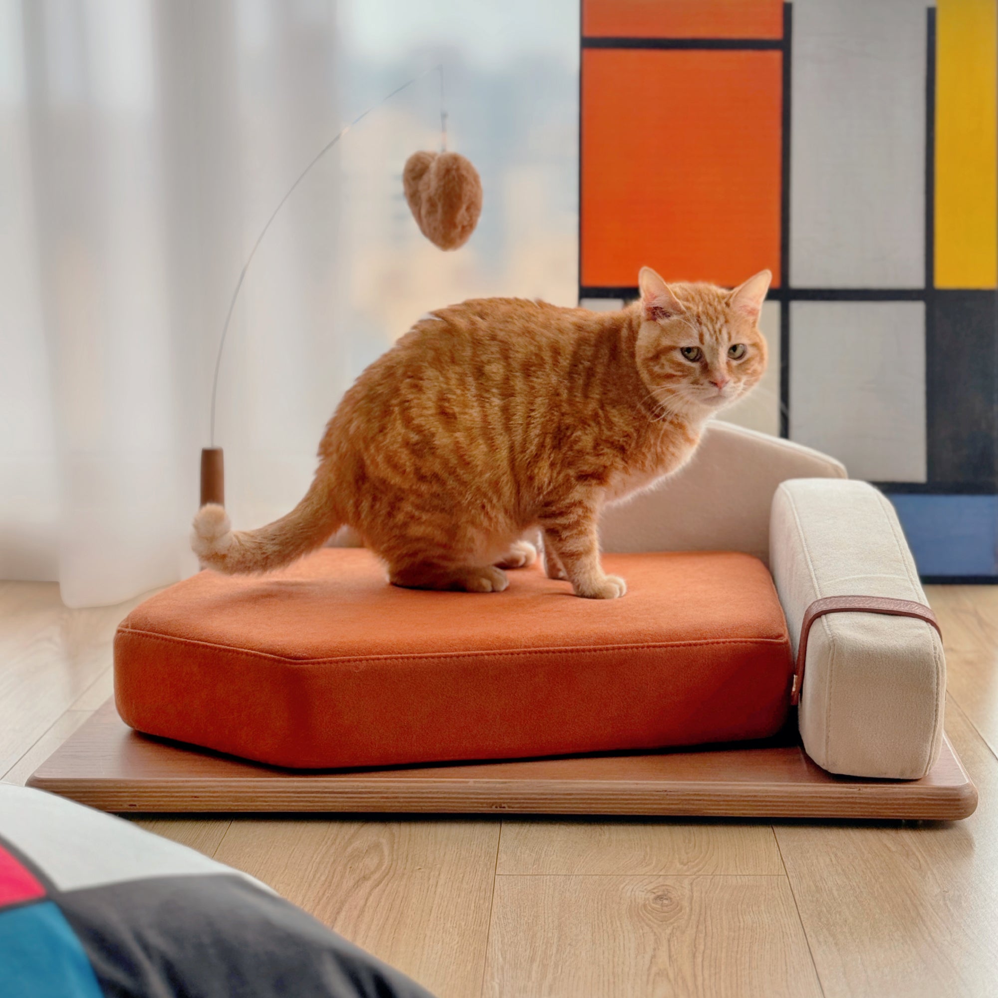Oak Veneer Pet Bed — Classic