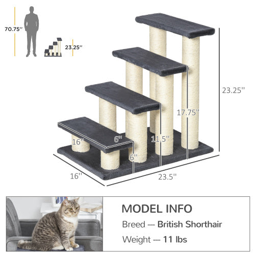 Cat Stairs — 4-Step Stair Tower