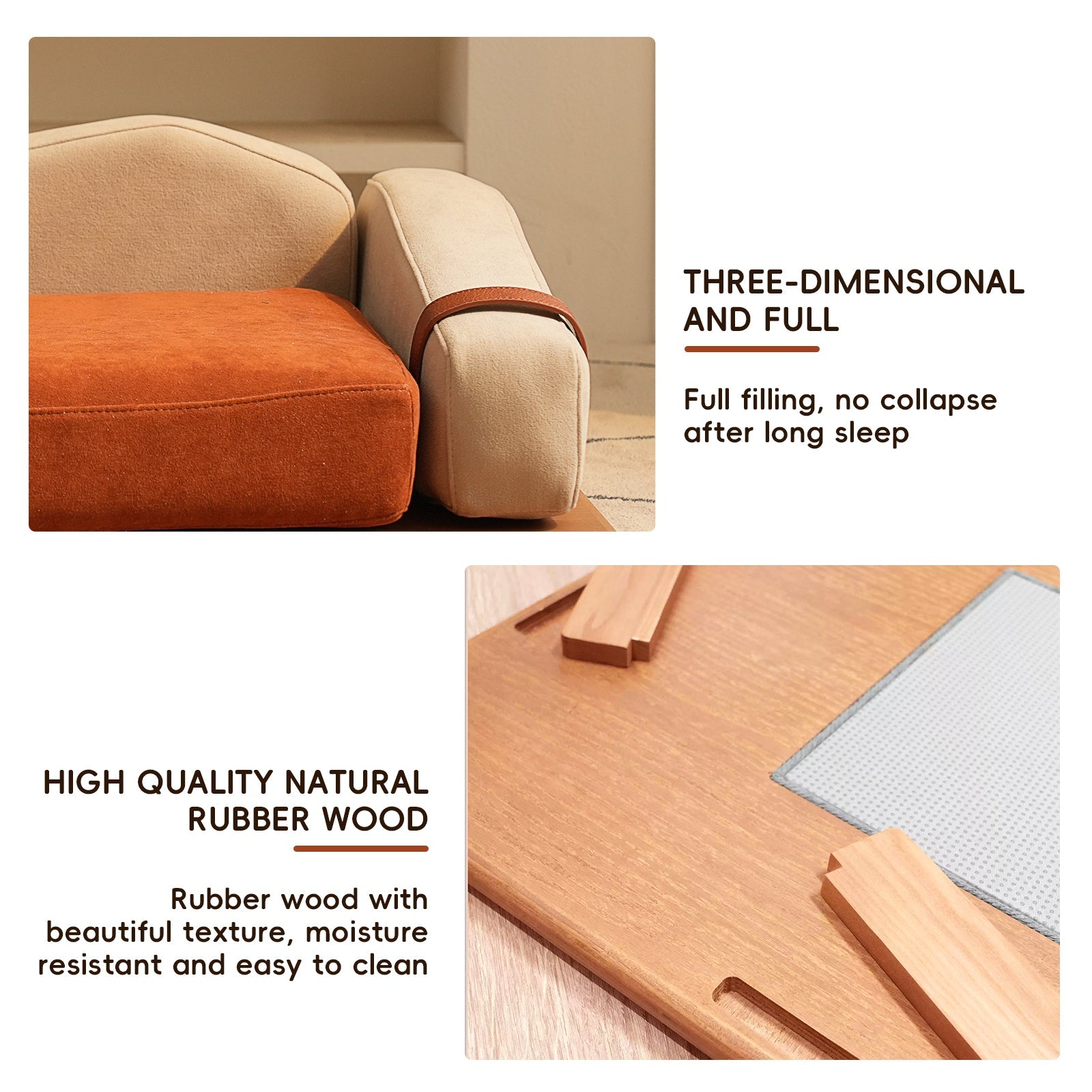 Oak Veneer Pet Bed — Classic