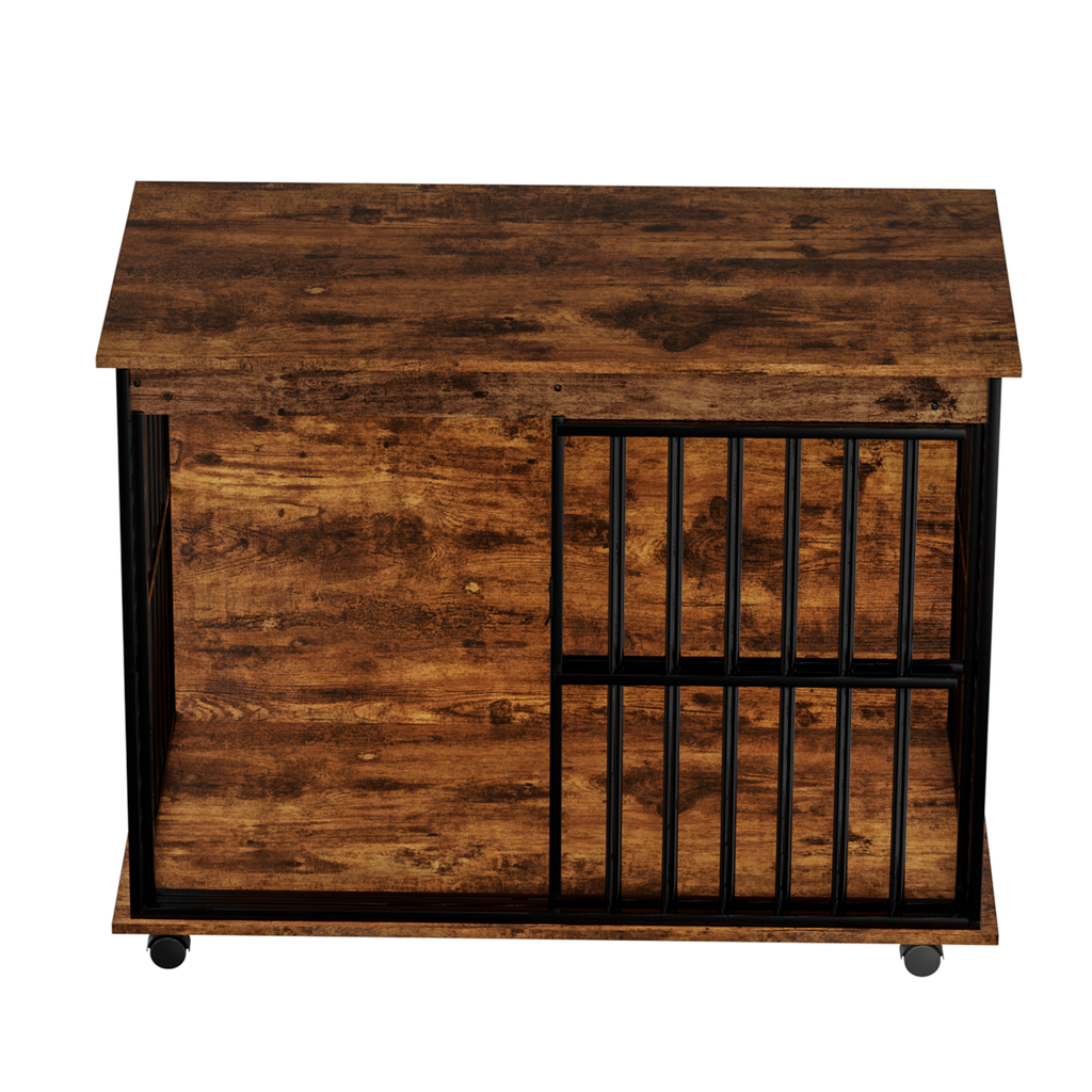 Wooden Dog Crate — Furniture Style