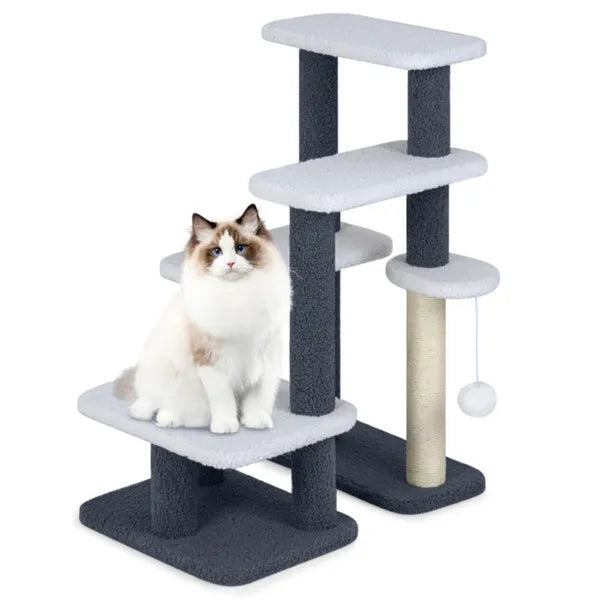 Cat Stairs & Tree — 4-Level Combo
