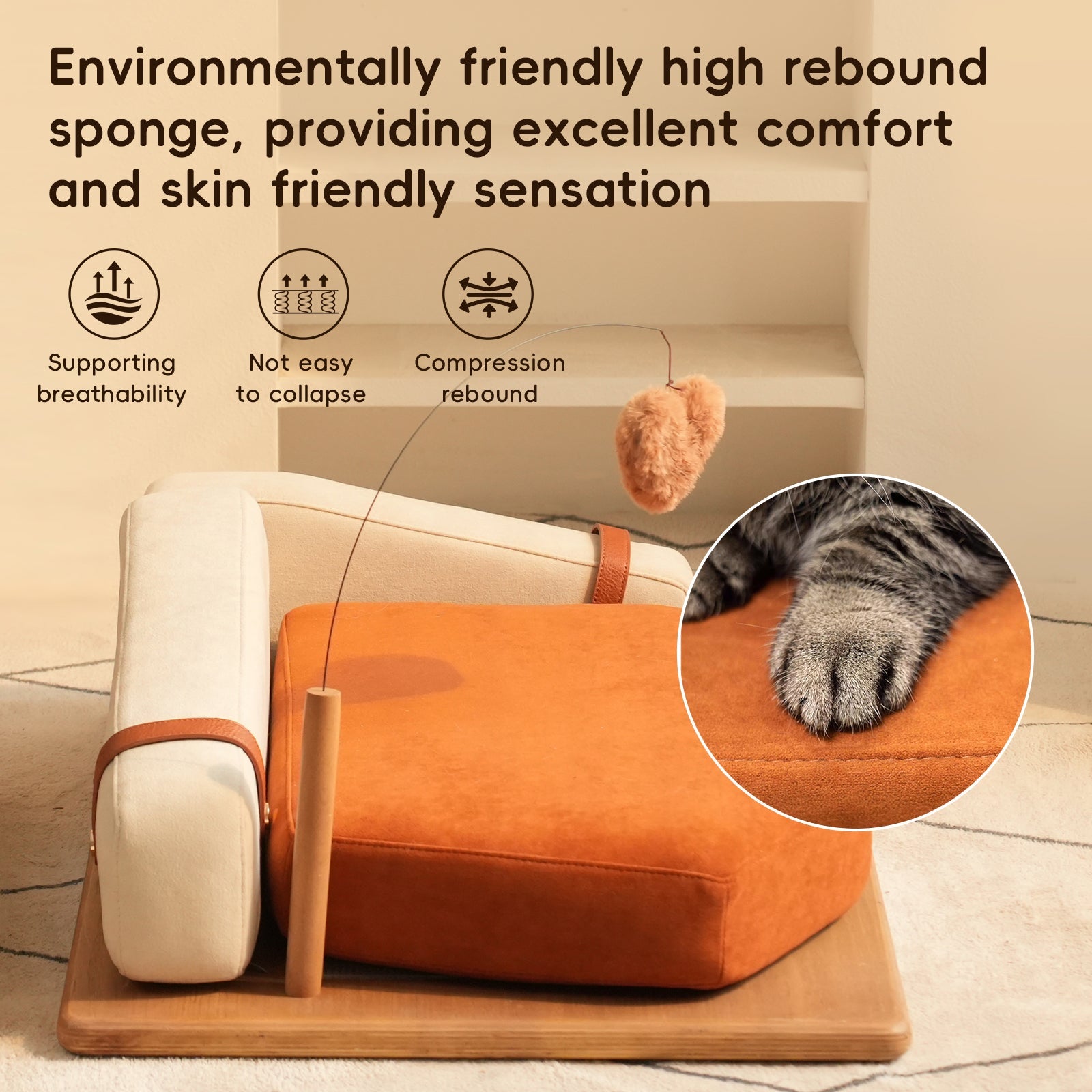 Oak Veneer Pet Bed — Classic