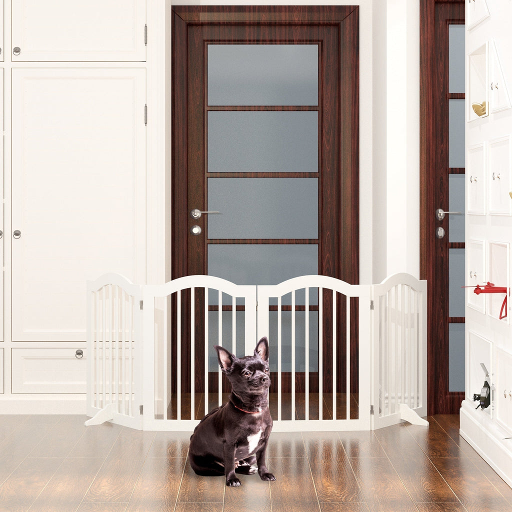 Freestanding Pet Gate — Foldable Wood