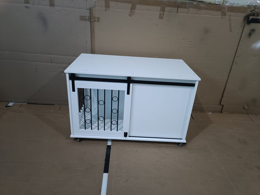Dog Crate — Sliding Barn Door
