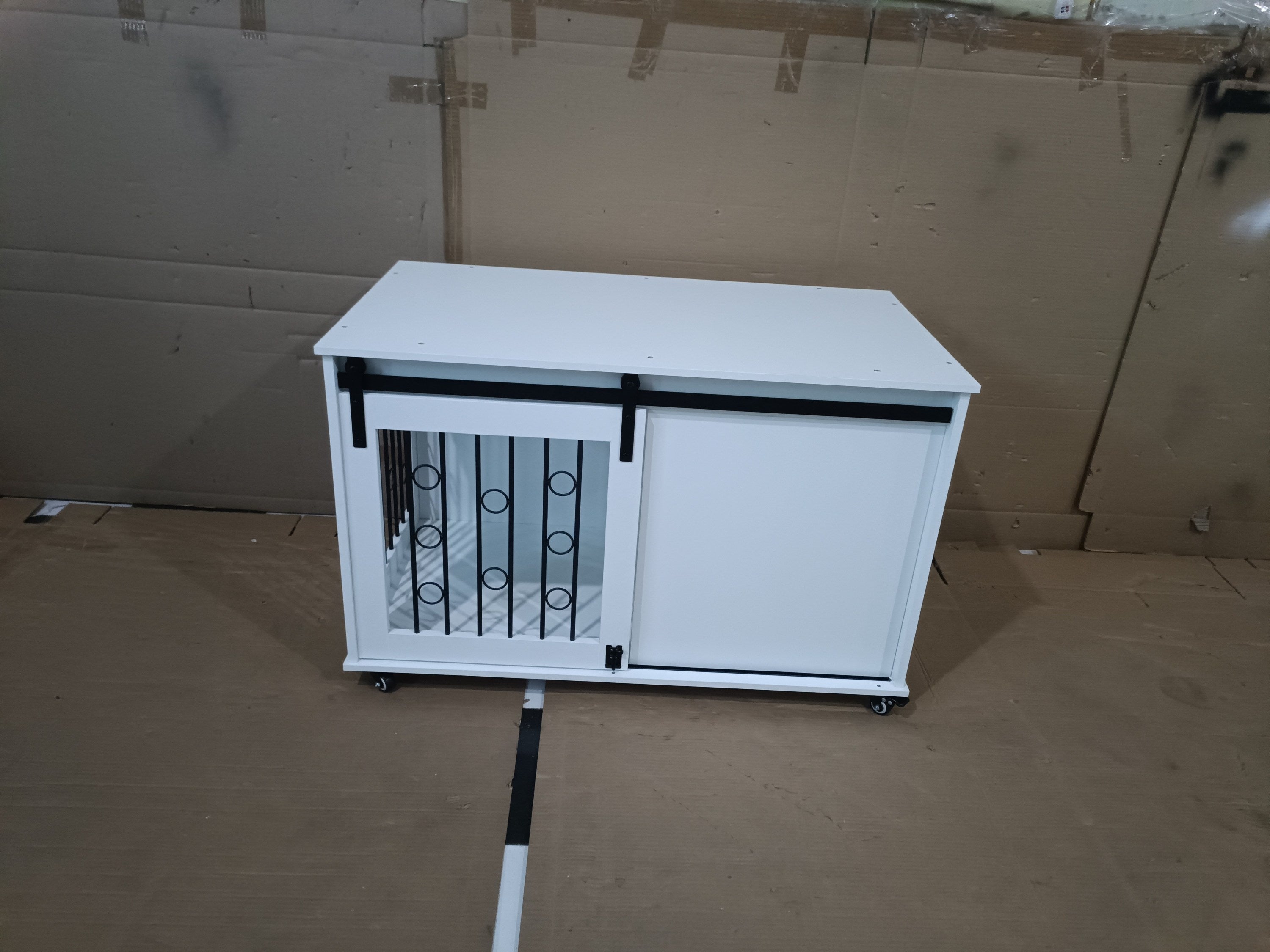 Dog Crate — Sliding Barn Door