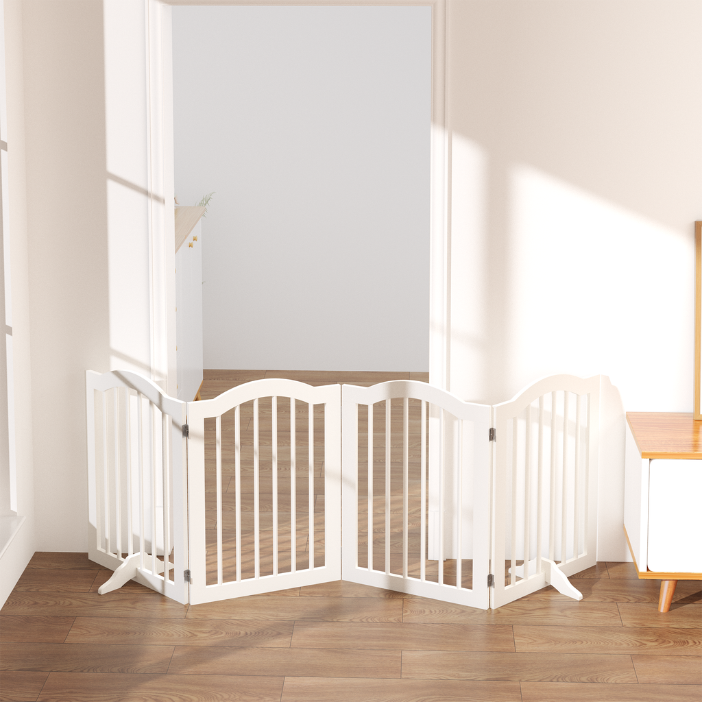 Freestanding Pet Gate — Foldable Wood