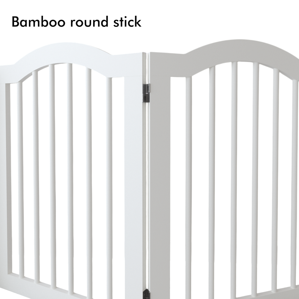 Freestanding Pet Gate — Foldable Wood