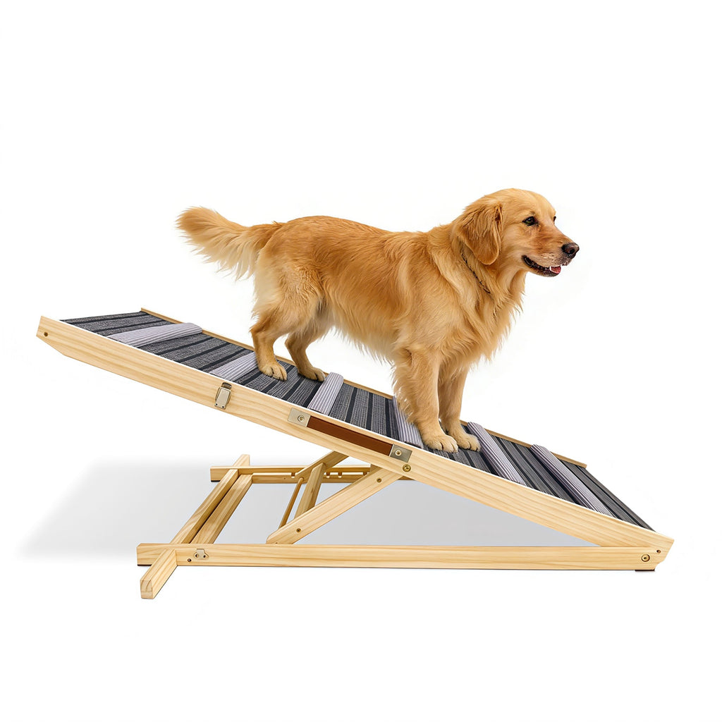 Adjustable Dog Ramp — Solid Wood