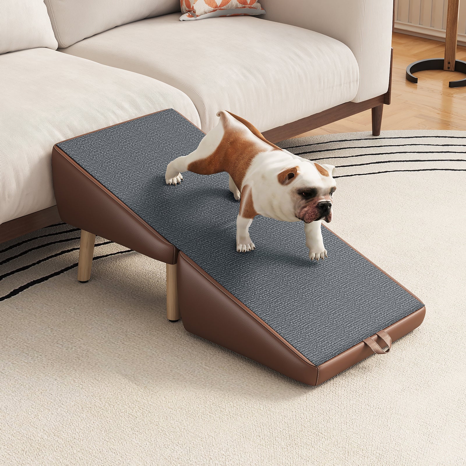 Foldable Wood Pet Stairs & Ramp — Large