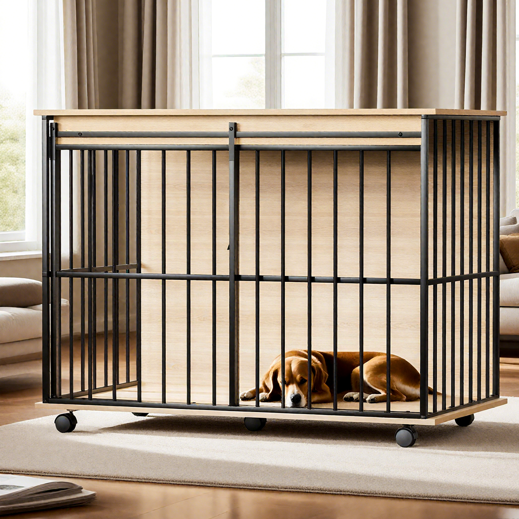 Wooden Dog Crate — Furniture Style