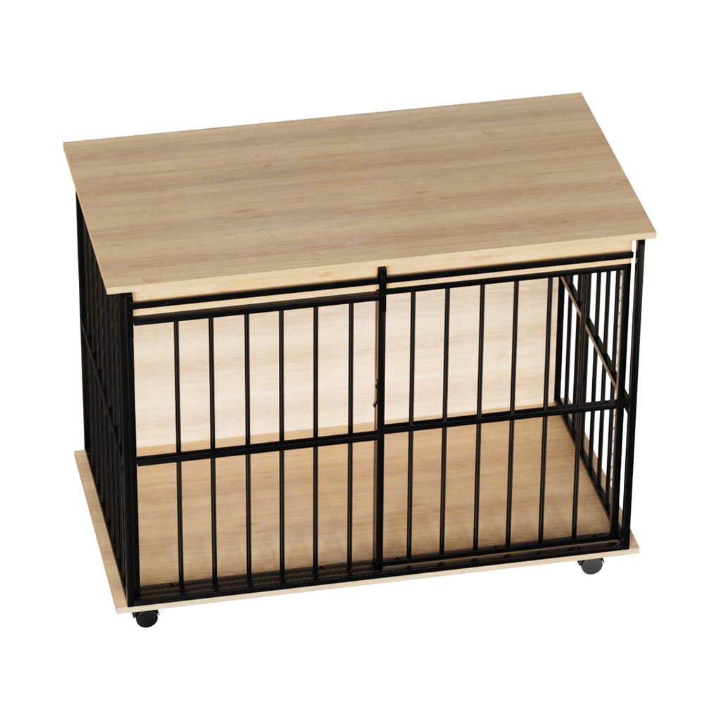 Wooden Dog Crate — Furniture Style