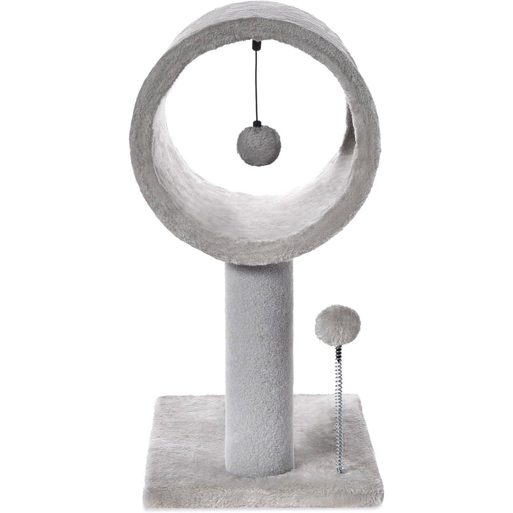 Gray Cat Tree — Tunnel & Perch