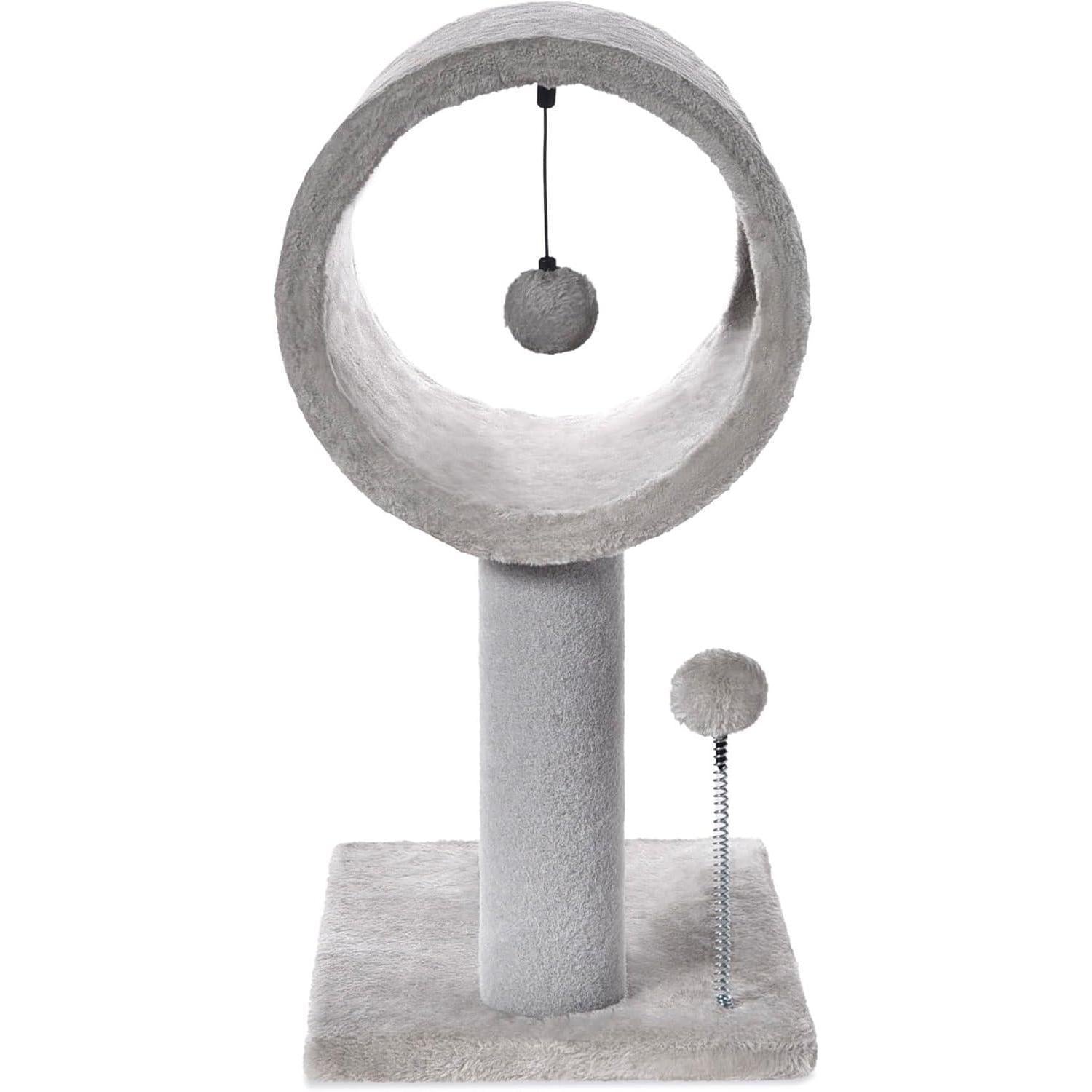 Gray Cat Tree — Tunnel & Perch