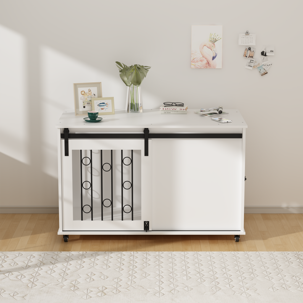 Dog Crate — Sliding Barn Door