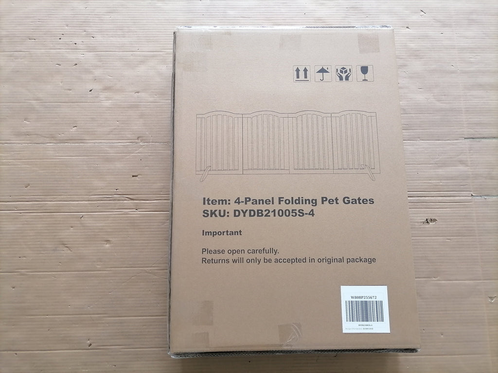 Freestanding Pet Gate — Foldable Wood