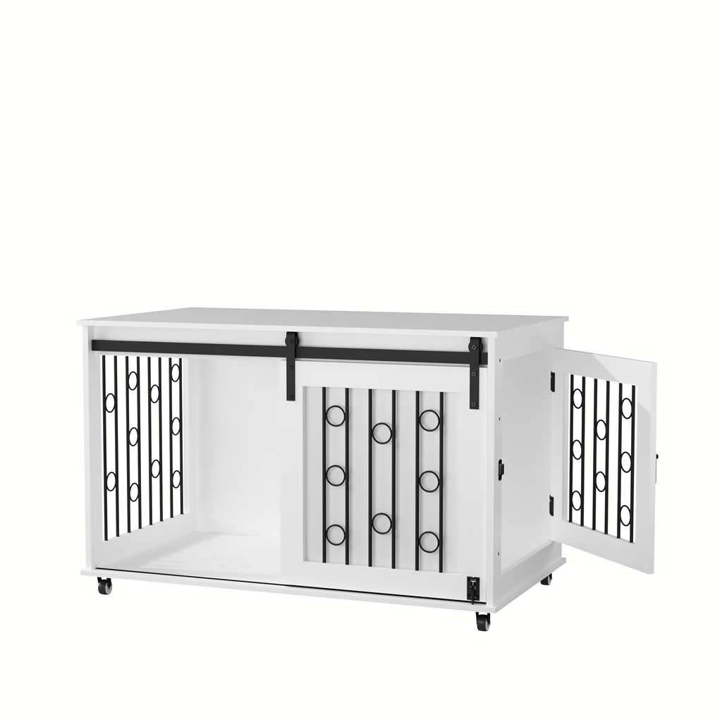 Dog Crate — Sliding Barn Door