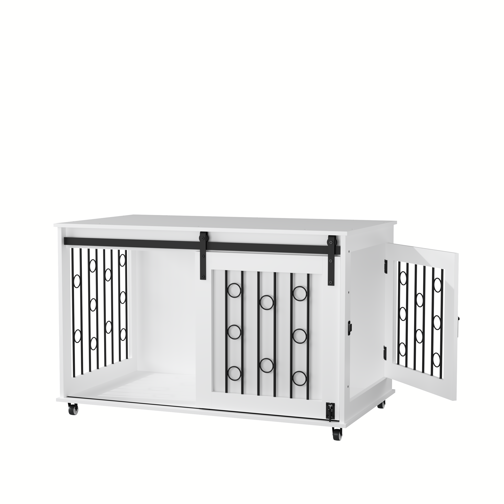 Dog Crate — Sliding Barn Door