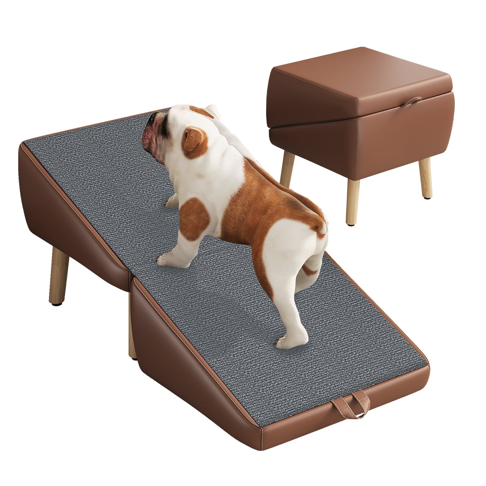 Foldable Wood Pet Stairs & Ramp — Large
