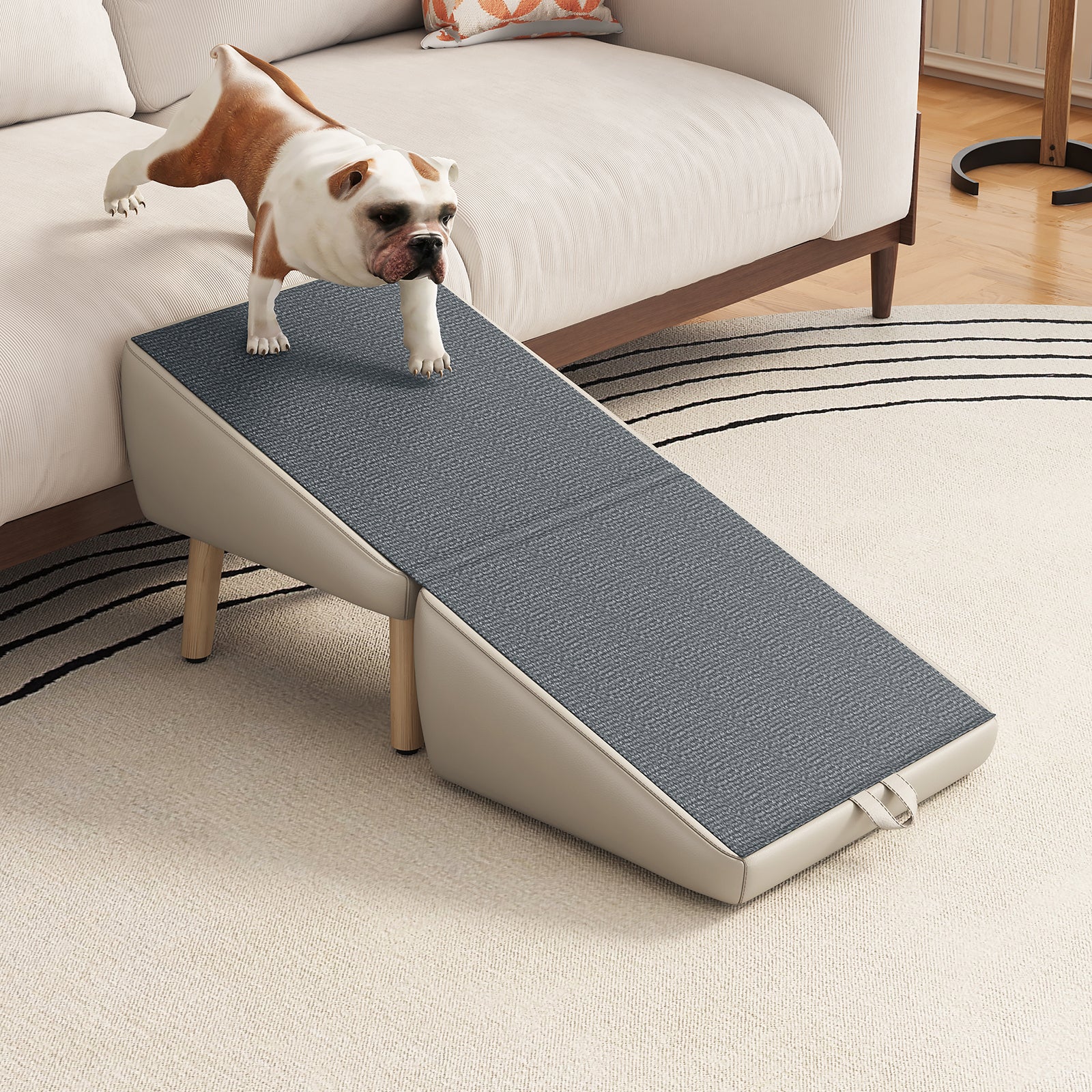 Foldable Wood Pet Stairs & Ramp — Large
