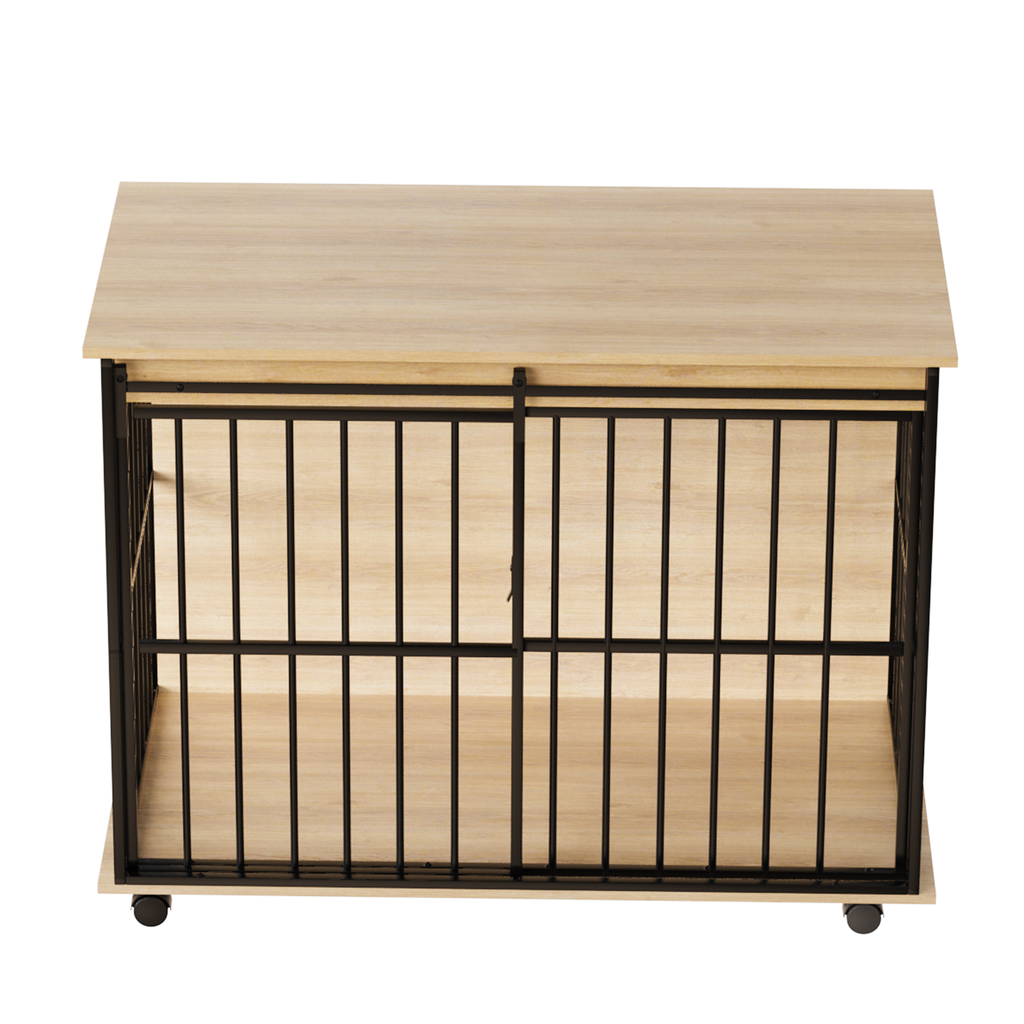 Wooden Dog Crate — Furniture Style