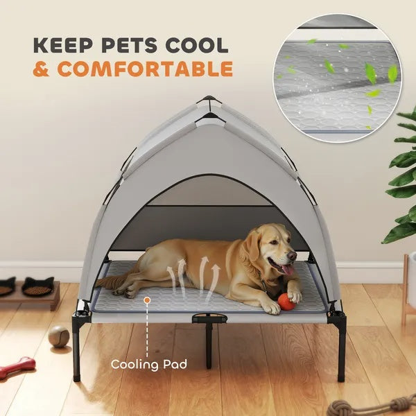 Elevated Dog Bed — Portable Canopy
