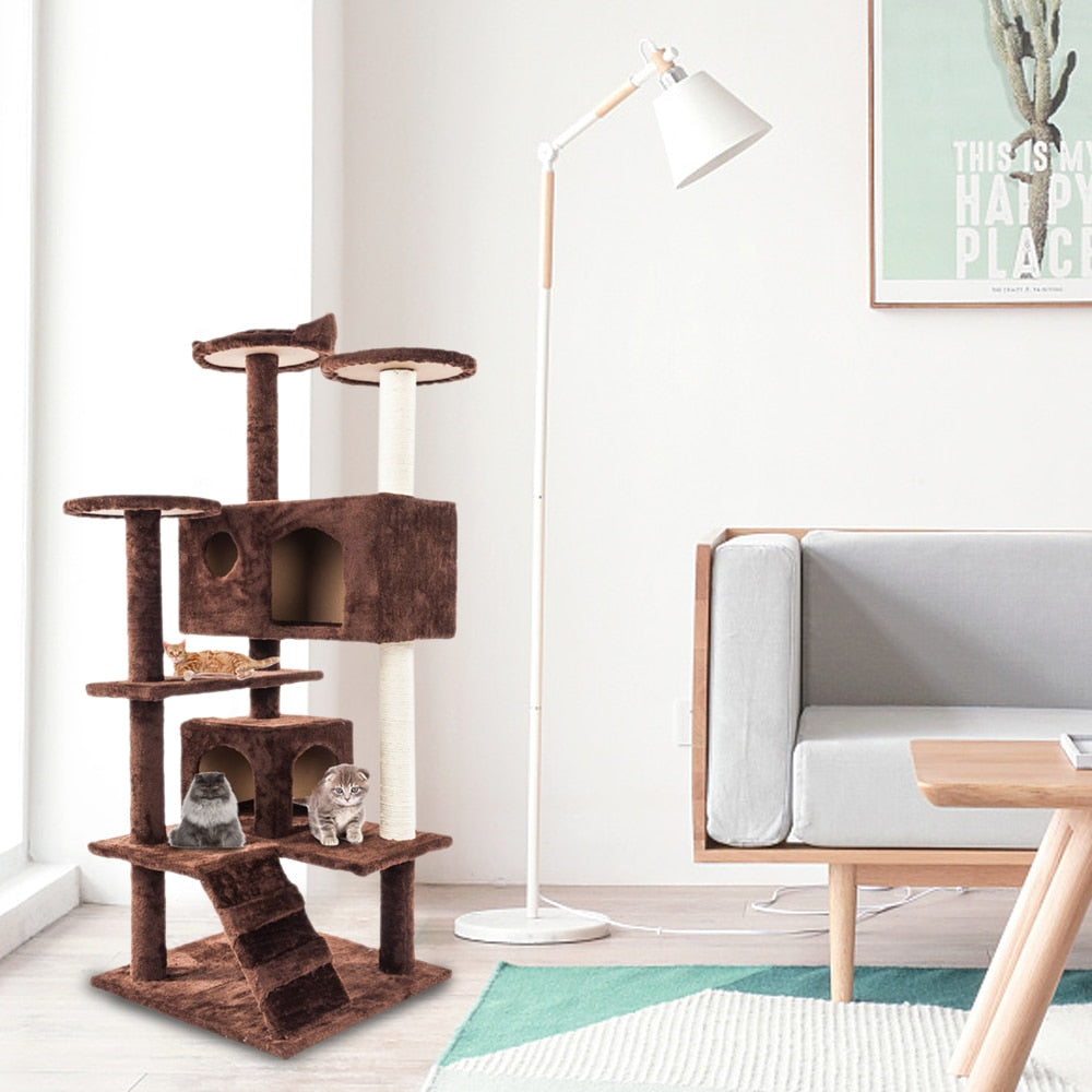 Cat Climbing Tower — Sisal Rope