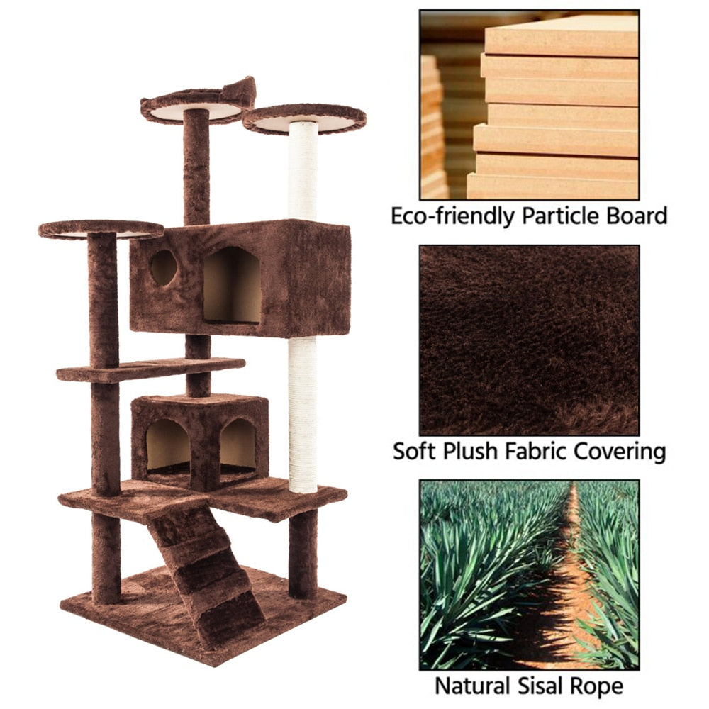 Cat Climbing Tower — Sisal Rope