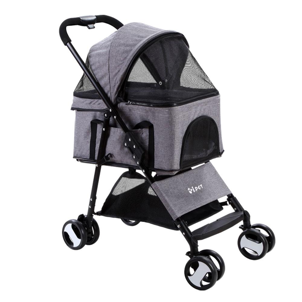 3-in-1 Pet Stroller — Grey