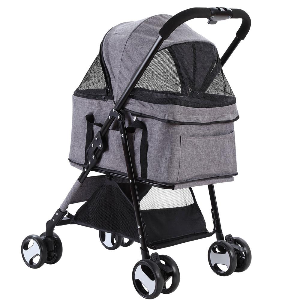 3-in-1 Pet Stroller — Grey