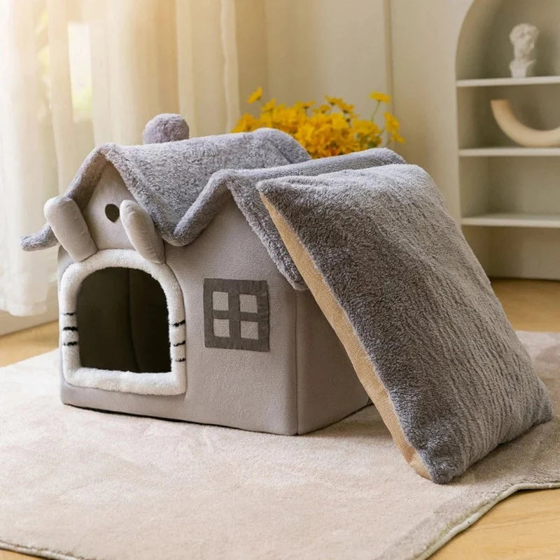 Plush Pet House — Removable Roof