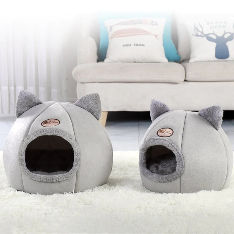 2-in-1 Pet Cave Bed
