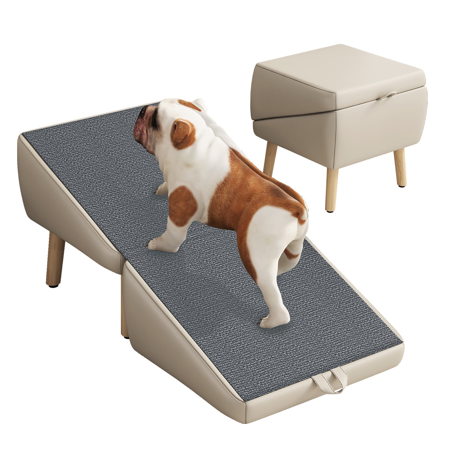 Foldable Wood Pet Stairs & Ramp — Large