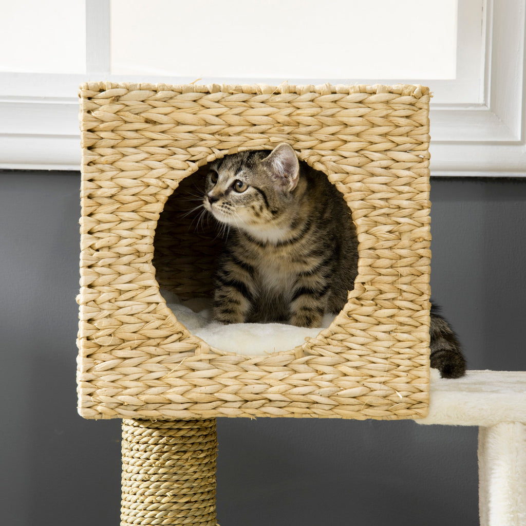 Rattan Cat Tower — Natural Weave