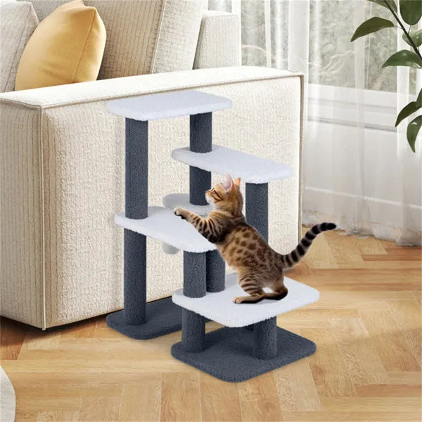 Cat Stairs & Tree — 4-Level Combo