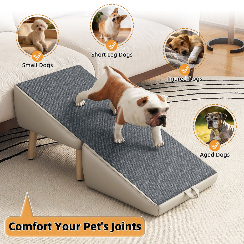 Foldable Wood Pet Stairs & Ramp — Large