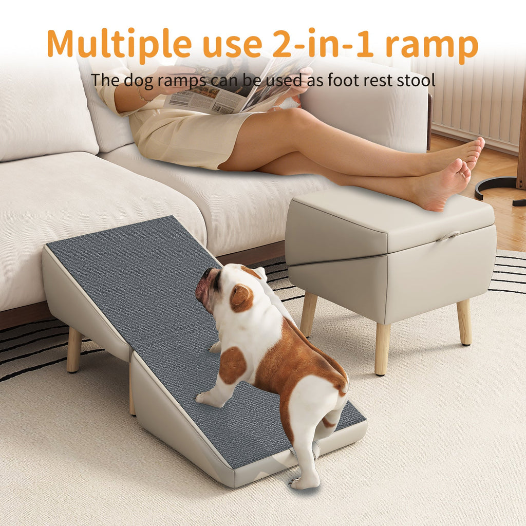 Foldable Wood Pet Stairs & Ramp — Large