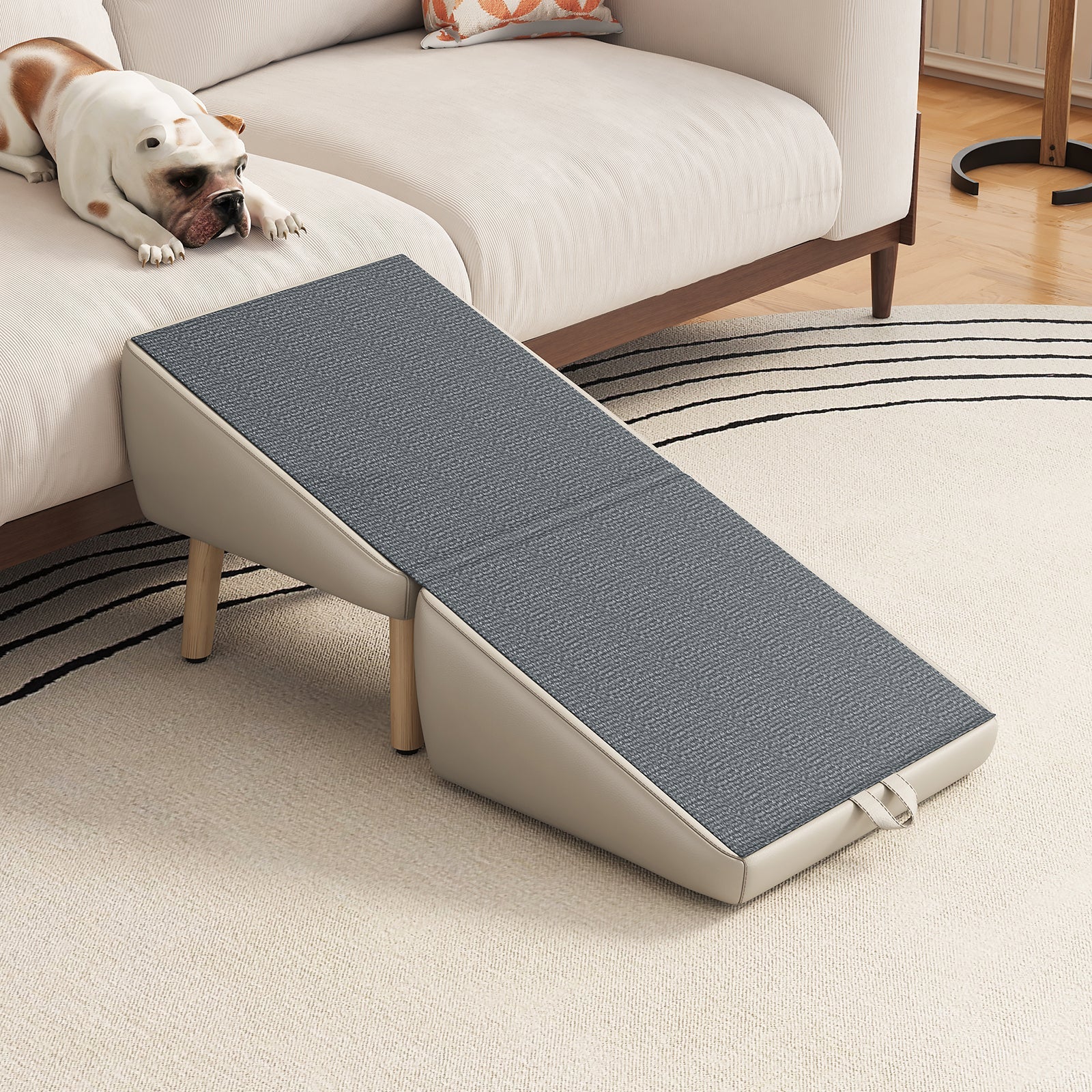 Foldable Wood Pet Stairs & Ramp — Large