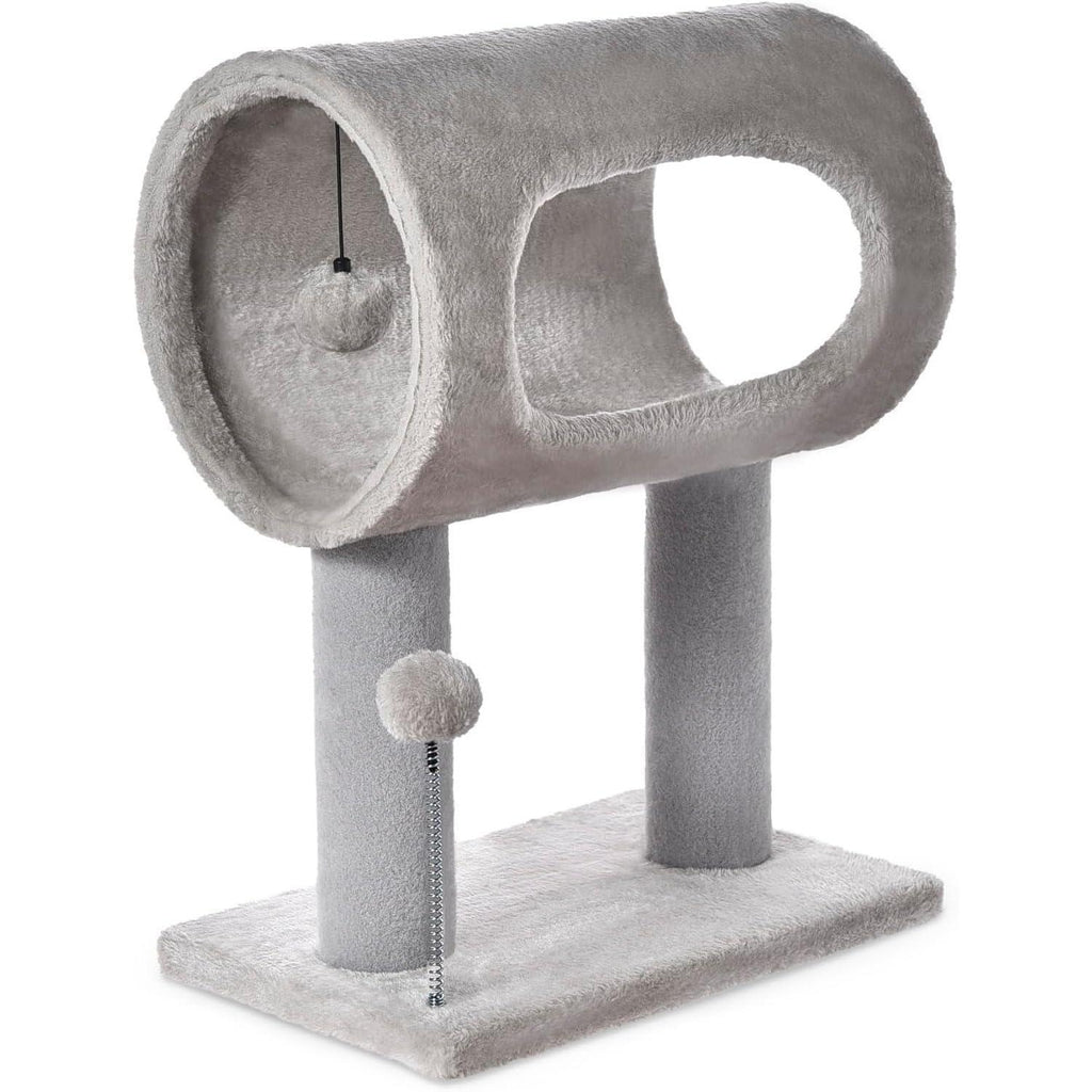 Gray Cat Tree — Tunnel & Perch