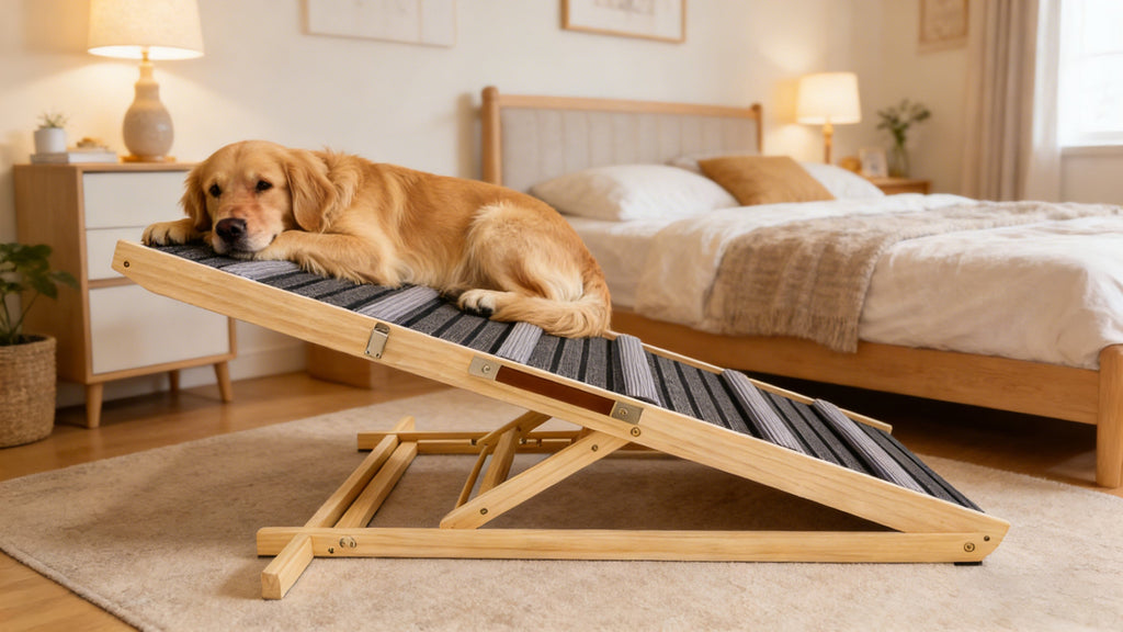Adjustable Dog Ramp — Solid Wood