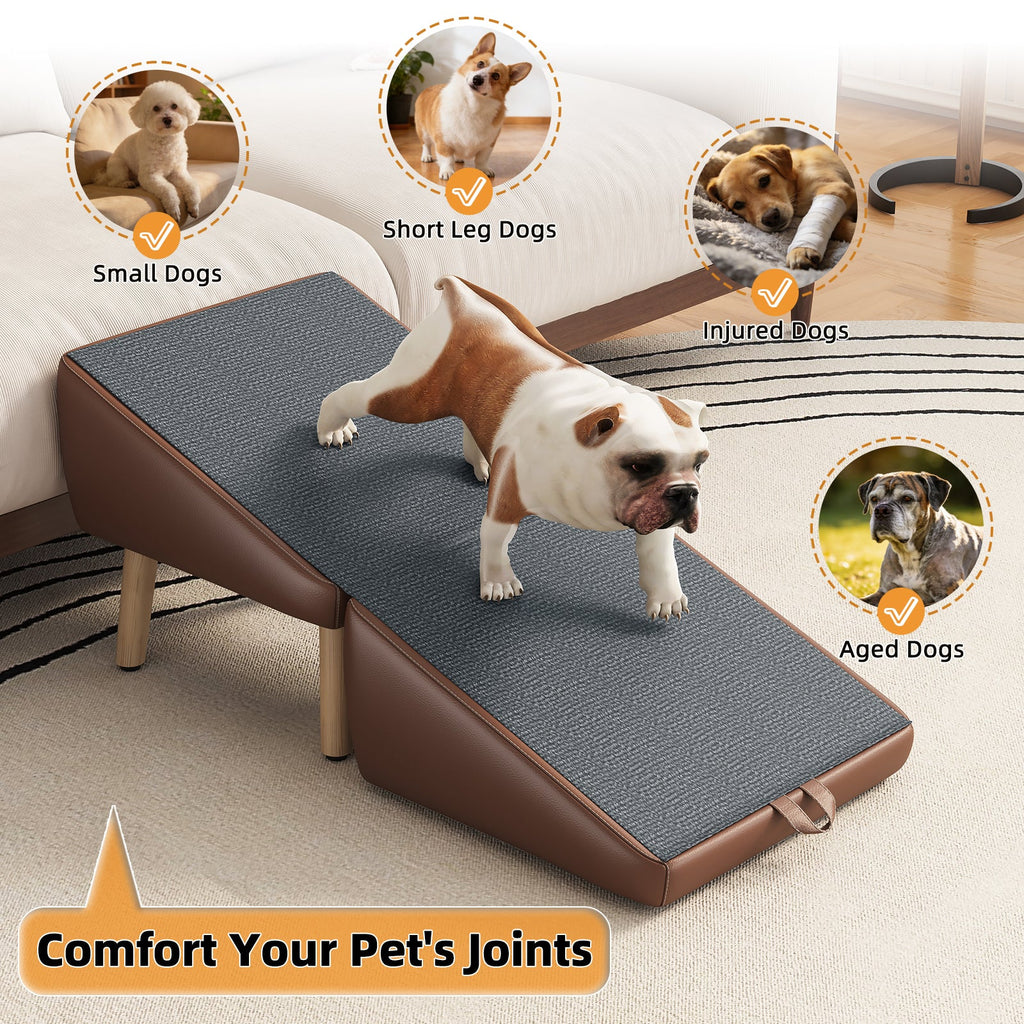 Foldable Wood Pet Stairs & Ramp — Large