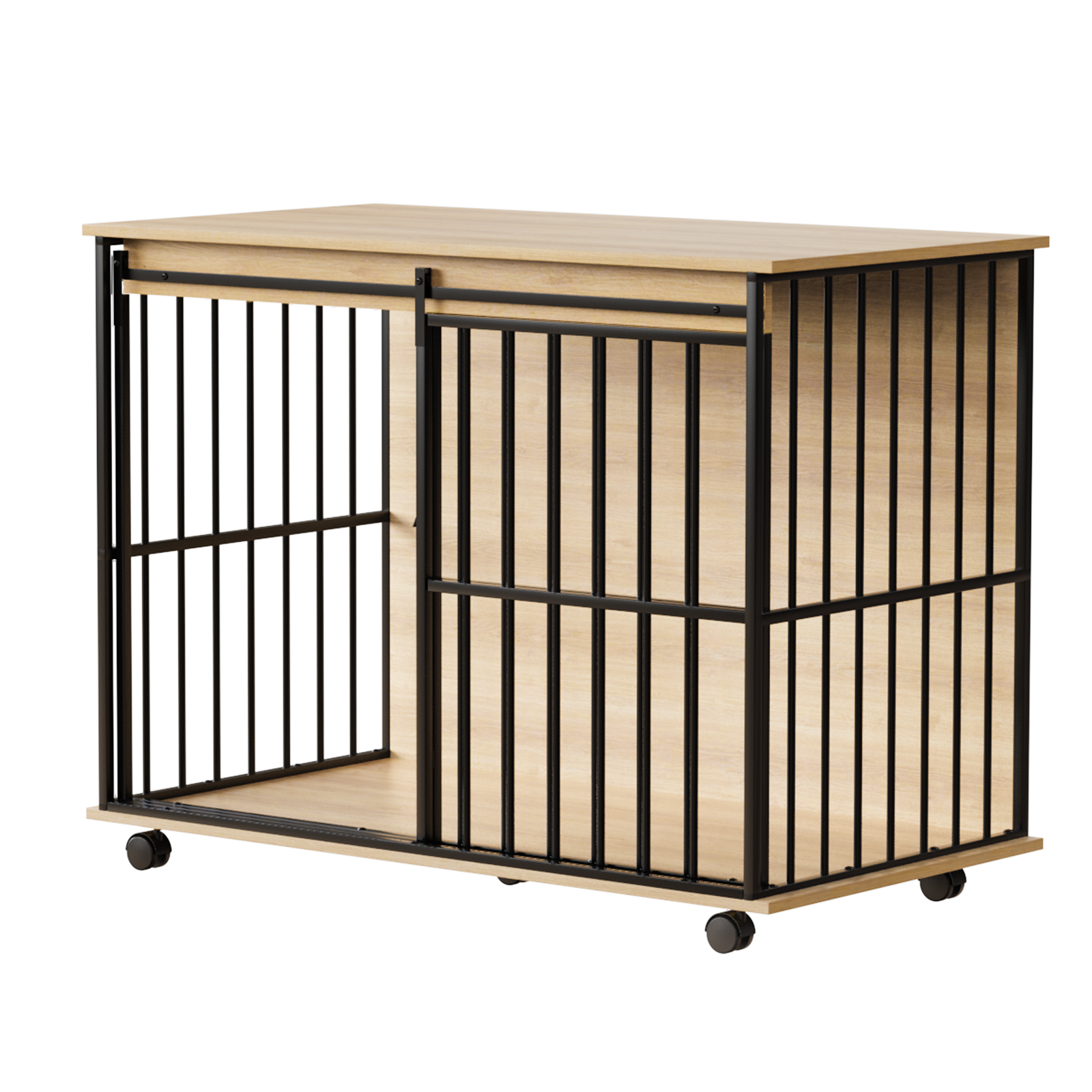 Wooden Dog Crate — Furniture Style