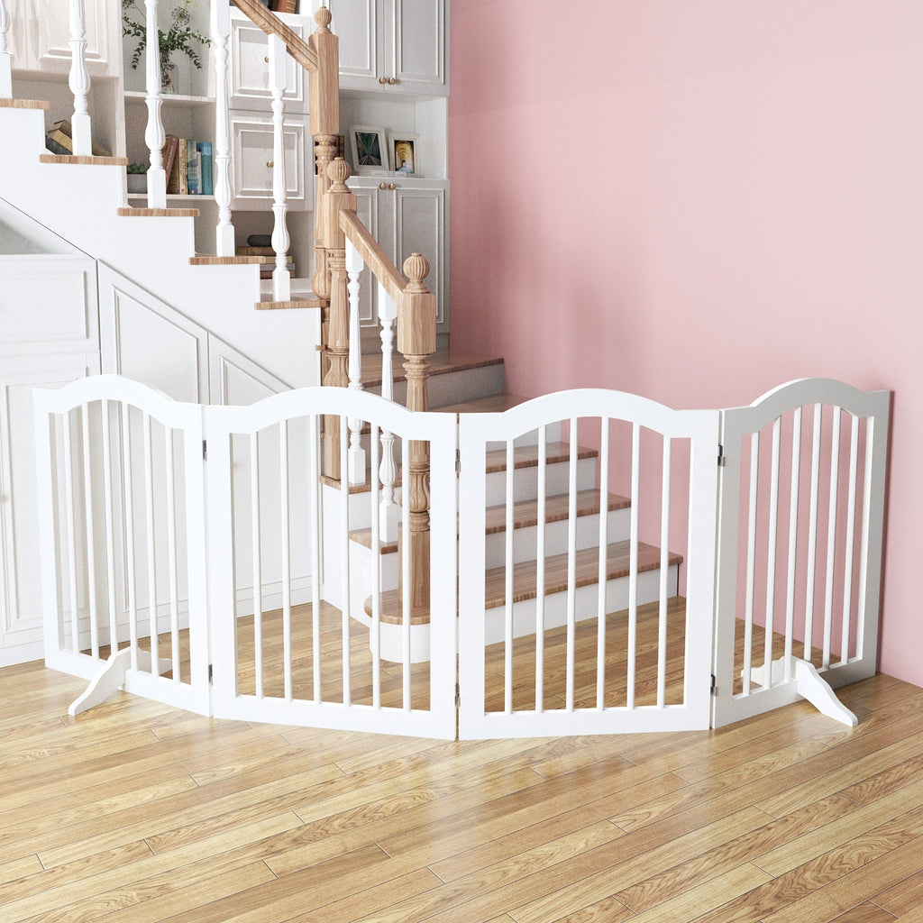 Freestanding Pet Gate — Foldable Wood