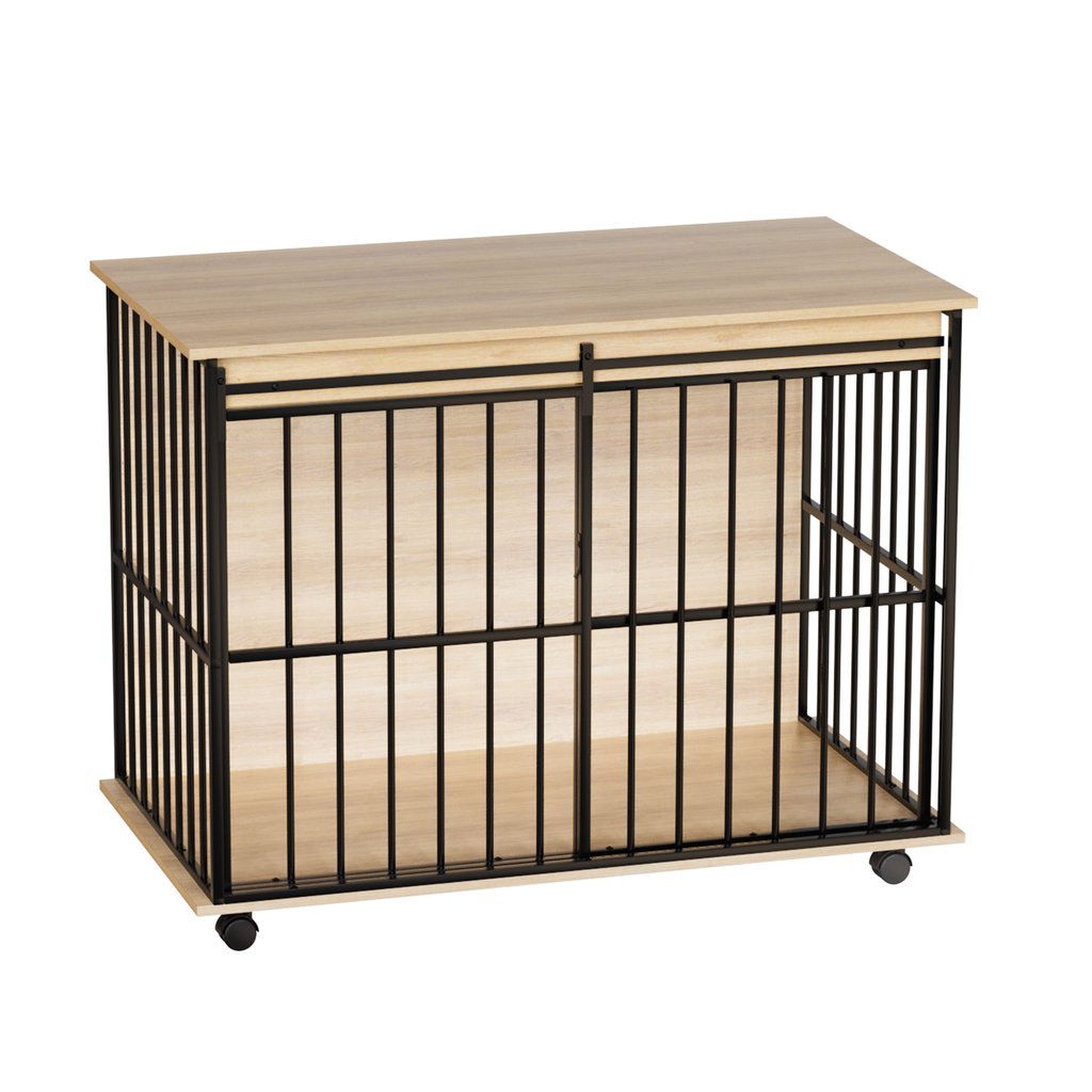 Wooden Dog Crate — Furniture Style